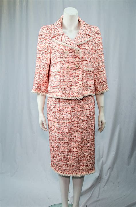 classic chanel suit price|vintage woman in channel suit.